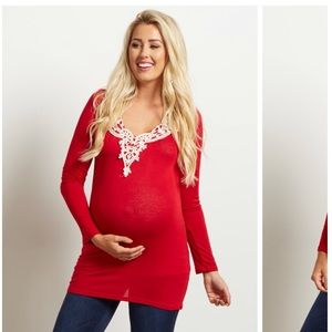 Burgundy Crochet Top 💕